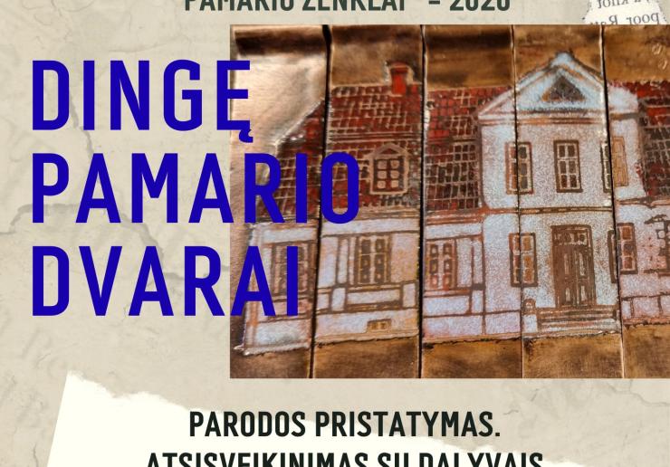 RUGSĖJO 25 D. 18 VAL. DINGĘ PAMARIO DVARAI EMALIO MINIATIŪROSE