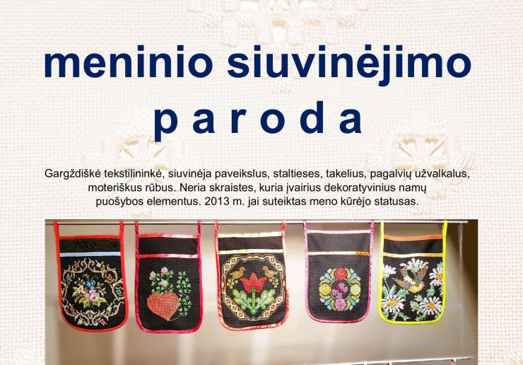 TAUTODAILININKĖS VALENTINOS KAUBRIENĖS AUTORINĖ PARODA 