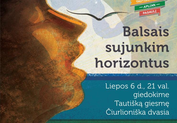 DALYVAUKIME AKCIJOJE "TAUTIŠKA GIESMĖ APLINK PASAULĮ"